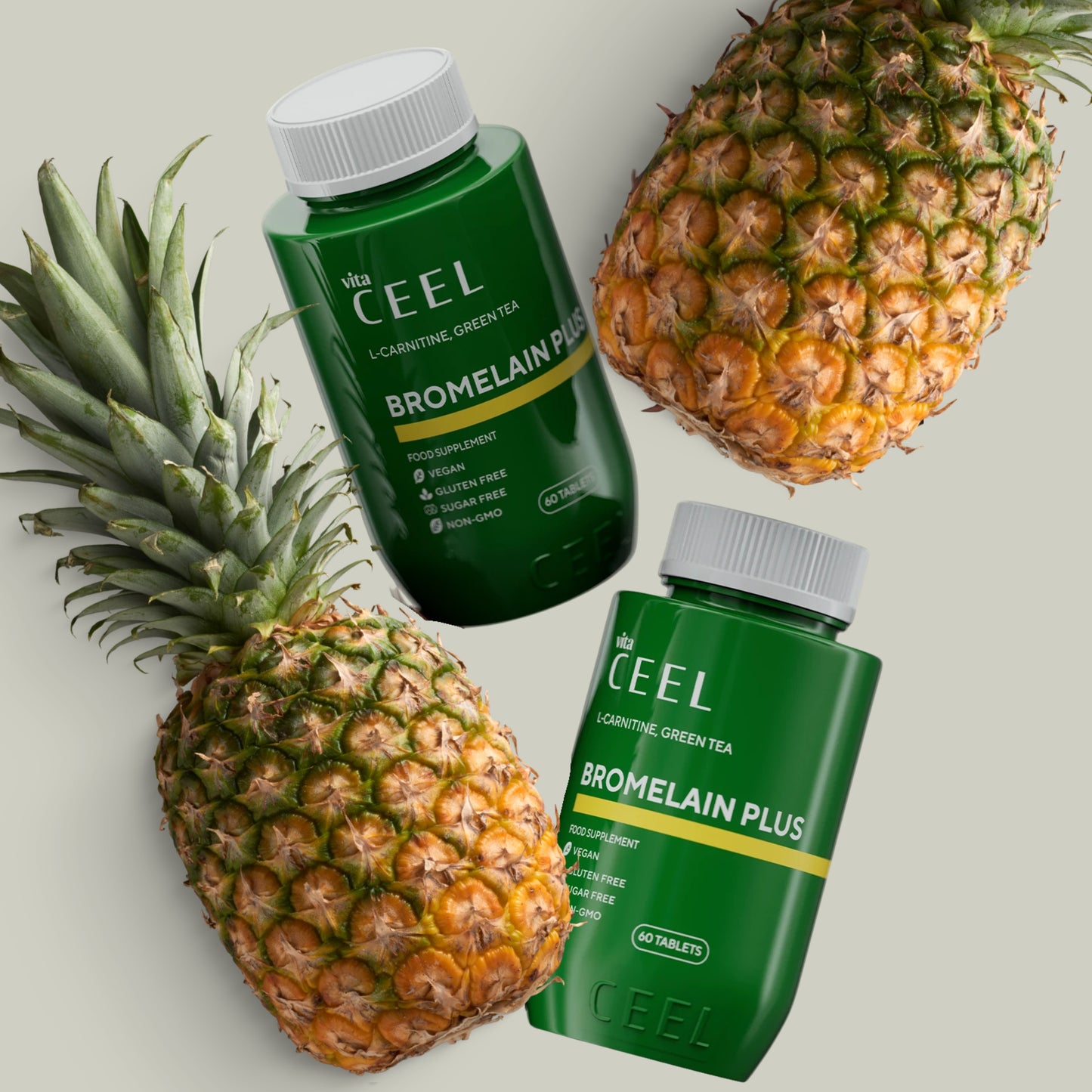 БРОМЕЛАИН ПЛЮС ЕНЗИМЕН КОМПЛЕКС с L-Карнитин, Зелен чай и растителни екстракти