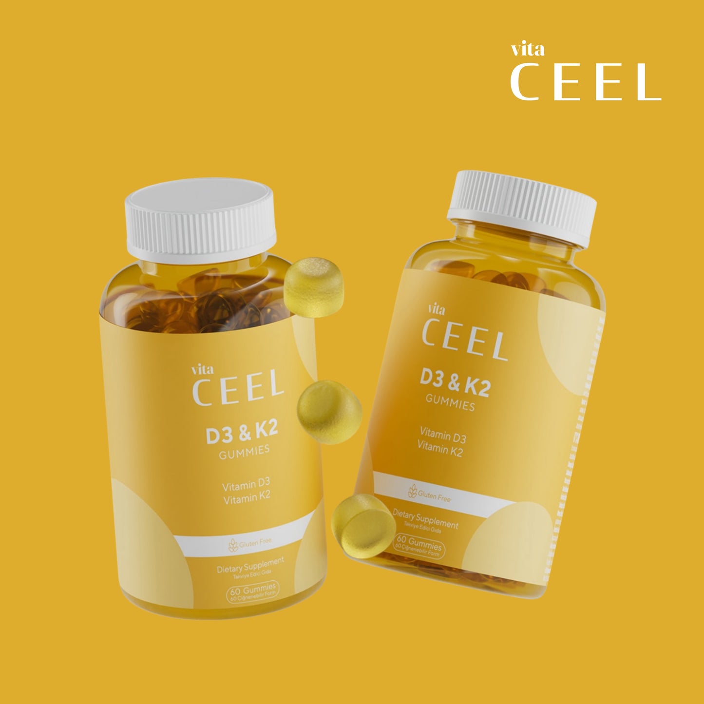 ВЕГАН ЖЕЛИРАНИ ВИТАМИНИ D3+K2 За здрави кости, силен имунитет и жизнен баланс