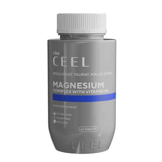 МАГНЕЗИЙ КОМПЛЕКС + ВИТ.В6 Подкрепа За вътрешен баланс и сила