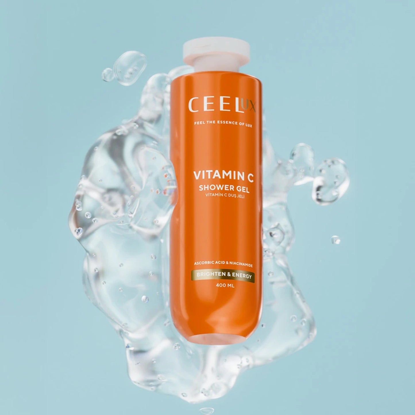 ВИТАМИН С ДУШ-ГЕЛ за енергия и сияние под душа - 400ml